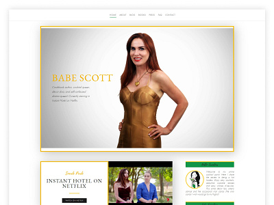 Personal portfolio web design concept