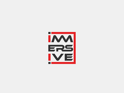 IMMERSIVE- Wordmark logo design branding business caliography creative design graphic design illustration lettermark logo minimal wordmark