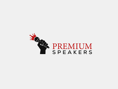 Premium Speaker- Motivational speaker logo buiness company creative design hand illustration logo logo maker monday motivation motivation speaker vector