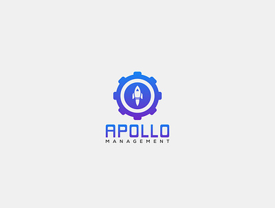 Apollo- Space management company logo aircraft auroplane branding company creative design illustration logo logo maker management minimal minimalist modern nasa rocket setting space spaceship ui vector
