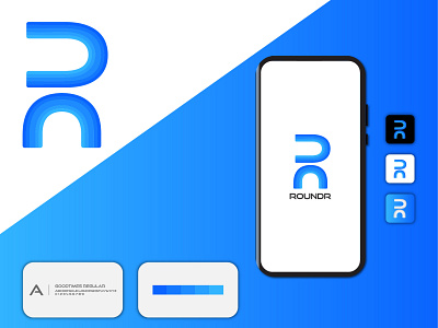 R letter mark modern logo | Brand identity