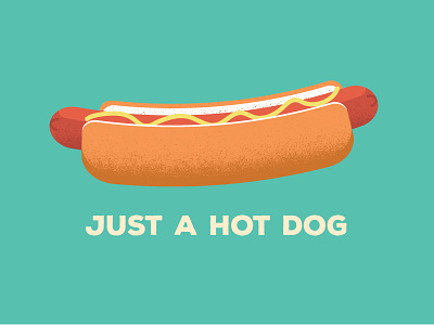 Hotdog design food graphic design hot dog illustration mustard retro
