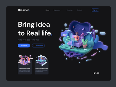 Dreamer UI concept