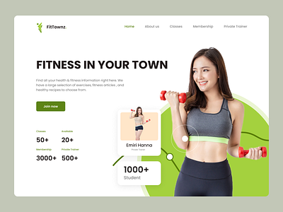 FitTownz Fitness Landing Page