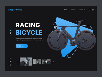 Eco Friendly Bicycle Landing Page