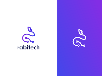 rabitech logo branding identity creative design digital marketing logo iconic logo illustration it logo logo logoconcept logodesign logodesigner logotype modern logo rabitech startup logo tech logo technology logo