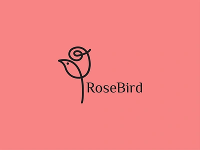 ROSEBIRD LOGO birdlogo branding identity conceptuallogo creative design iconic logo illustration lineartlogo logo logoconcept logocreator logodesign logodesigner logofolio logoinspairations logomaker logotype modernlogo rosebirdlogo roselogo