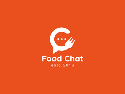 Foodchat logo apps logo branding identity businesslogo chatlogo conceptuallogo creative design ecommercelogo foodchat logo forklogo iconic logo illustration letterlogo logo logoconcept logodesign logodesigner logotype modernlogo typography logo