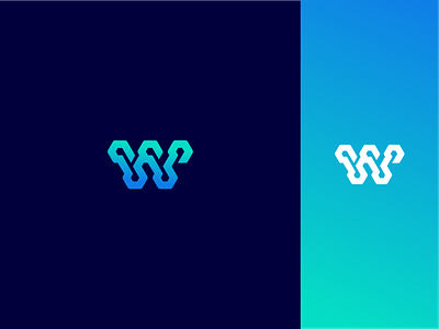 W Letter Blockchain Logo bitcoin blockchain branding identity connect creative crypto cube currency finance financial geometric hexagon iconic logo logo logodesigner satrtup software technology w letter web