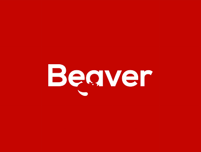 Beaver wordmark logo animal logo bear beaver logo beaver negative space logo bite character cheerful creative nature negative space logo tail typography logo vector wildlife wordmark logo