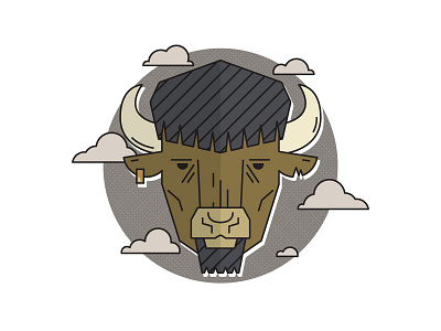 Buffalo 1.0 animal bison buffalo illustration vector