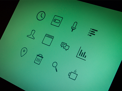 Free PSD - Teal Icons