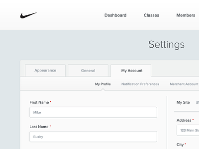 Settings View mike busby notification settings preferences product design settings toronto user interface web app