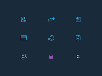 Main Navigation Icons app design icon design icons mike busby toronto toronto design web app design