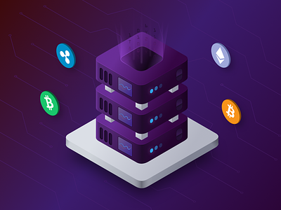 BlockVault Cold Storage Illustration bitcoin block chain block vault blockchain blockvault cold storage cryptocurrency icon design icons illustration mike busby toronto