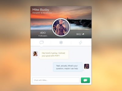 Profile Chat Concept