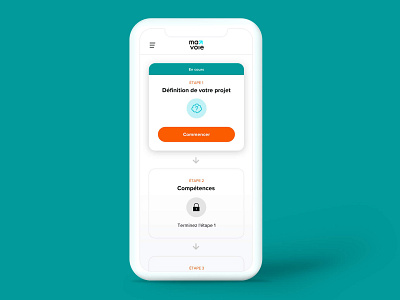 Ma voie app app design art direction branding flat logo minimal onboarding popup ui user interface web website