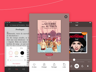Youboox app app design art direction books bookstore branding epub minimal reader reading app ui user interface ux