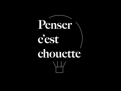 Penser C'est Chouette app app design art direction branding design flat illustration information logo logo design minimal