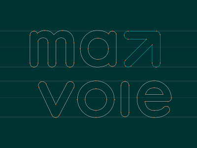 Ma voie Logo app app design art direction branding flat logo minimal onboarding typogaphy ui user interface