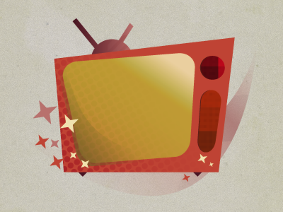 Retro TV icon android application grain icon mobile pattern retro texture tv vintage