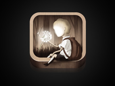 Dandelion Icon app boy childrens book dandelion forest gothic icon illustration ipad school