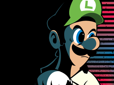 Death Stare drive luigi mario kart t shirt vector