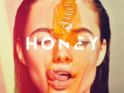Honey album cover honey typography woman
