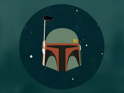 Bobba Fett bobba fett flat illustration mask star wars