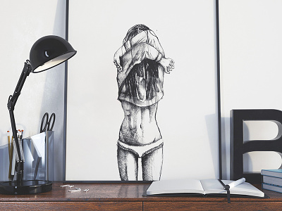 Female Figure Sketch. Series 3 drawing female figure figure pencil poster sketching woman