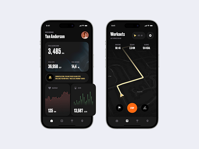 Fitness Tracker App - concept