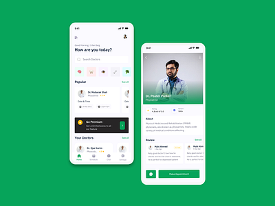 Doctor Appointment App - Mobile App UI