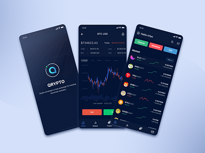 Crypto Exchange Mobile App Design