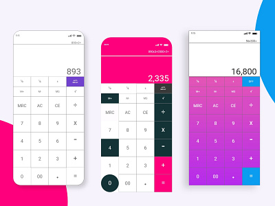 Calculator design Daily UI 04 branding calculator calculator design calculator ui colorful stylish