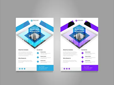 Business flyer design a4 advertisement advertising agency blue branding business business flyer clean colorful company consultant corporate corporate flyer creative design flyer handout leaflet ui