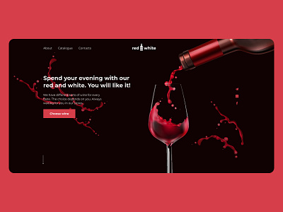 Wine Store design minimal ui ux web website wine wine bottle wine glass wine label winery