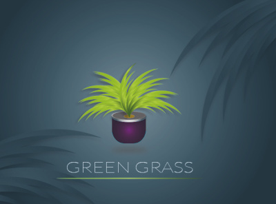Green Grass art design icon illustration illustrator logo minimal vector