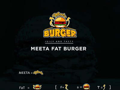 Burger banner branding branding logo design burger design food illustrator instagrampost logo
