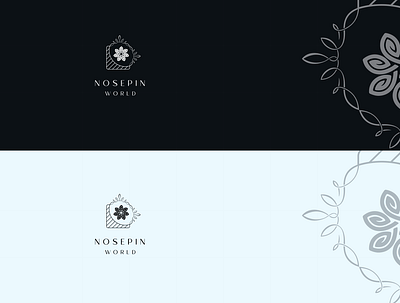 Nose pin World Logo Design branding branding logo design design flat icon illustrator logo minimal typography vector