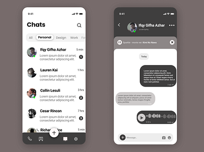 simple ui app chat app ui ui ux uidesign