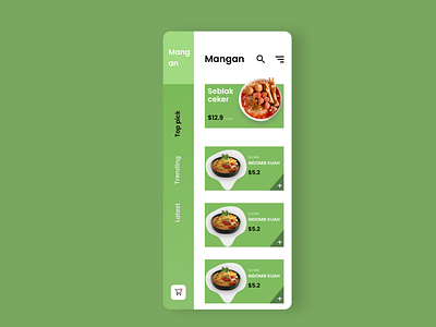 Indonesian food app app design designs figmadesign ui ux ui ux uidesign uiux