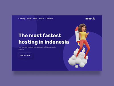 roket hosting website indonesian designs figma figmadesign ui ui ux uidesign webdesign