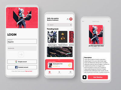 Valorant book app app design figmadesign riotgames ui uidesign uiux valorant