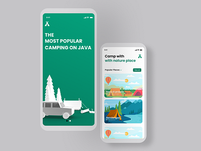 Camping app app app design design designs figmadesign graphic design ui ui ux uidesign