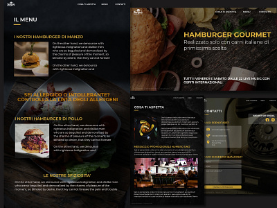 Hamburger Gourmet Website sample