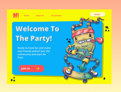 Landing page dailyui dailyui 003 kids landing page