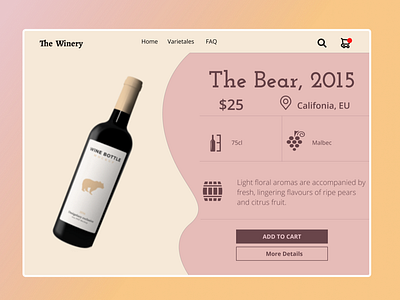 WIne e-commerce dailyui ecommerce