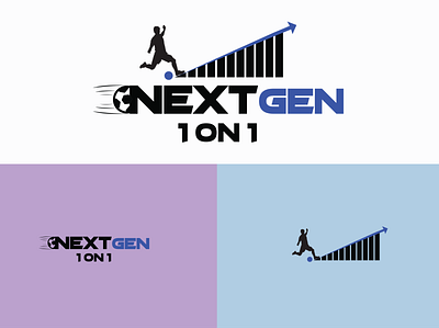 Next gen 1on1 Football club logo design attractive logo branding graphic design graphicsdesign logo logodesign logodesigner minimalist design minimalist logo minimalist logo design social media post design typography