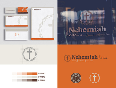Nehemiah House brand identity branding design illustration logo logodesigner