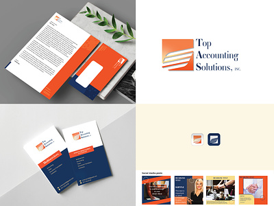 Top Accounting Solutions, Inc. brand identity branding design logo logodesigner vector